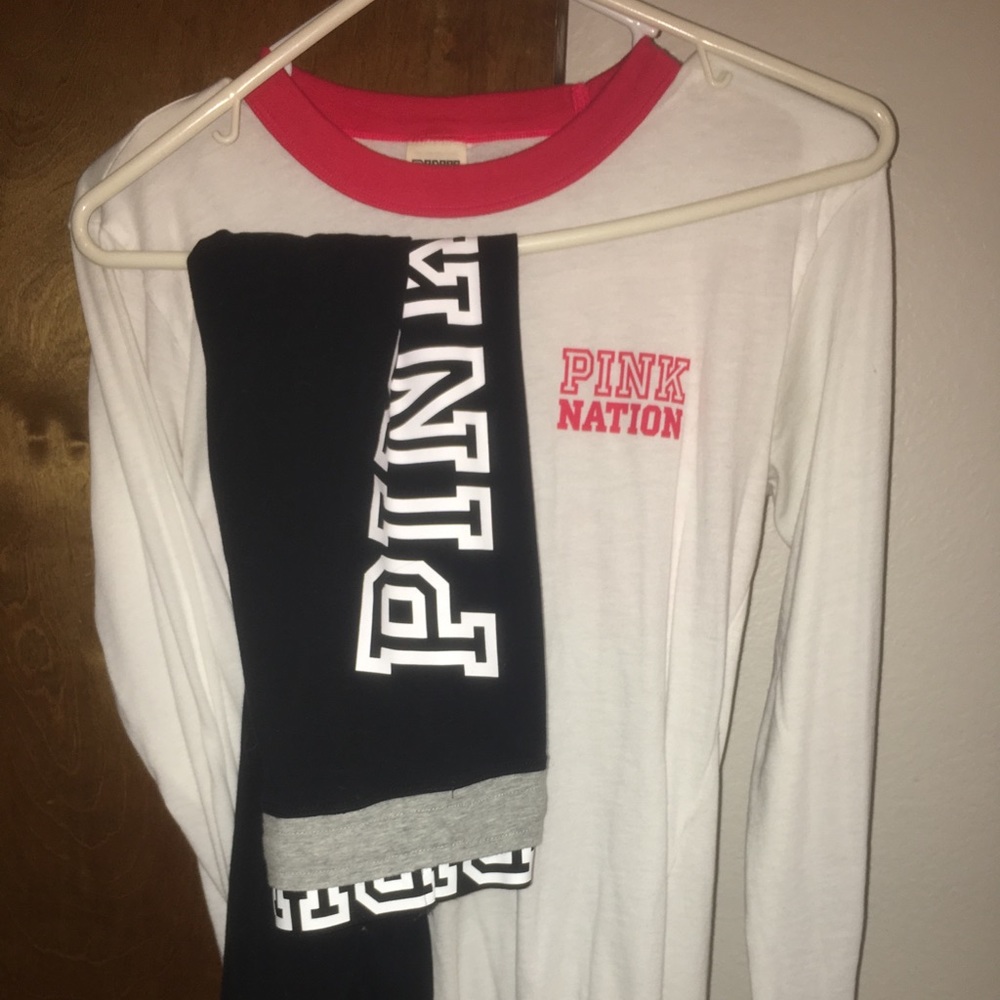 PINK Long Sleeve/Yoga Pant Set